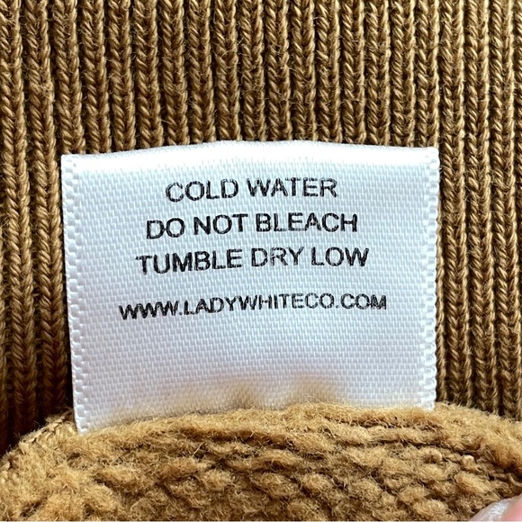 Lady White Co 44 Fleece Sweatshirt Tobacco Brown USA Made 100% Cotton XL Unisex - Picture 7 of 10